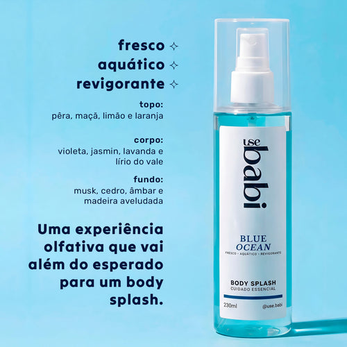 body splash — blue ocean
