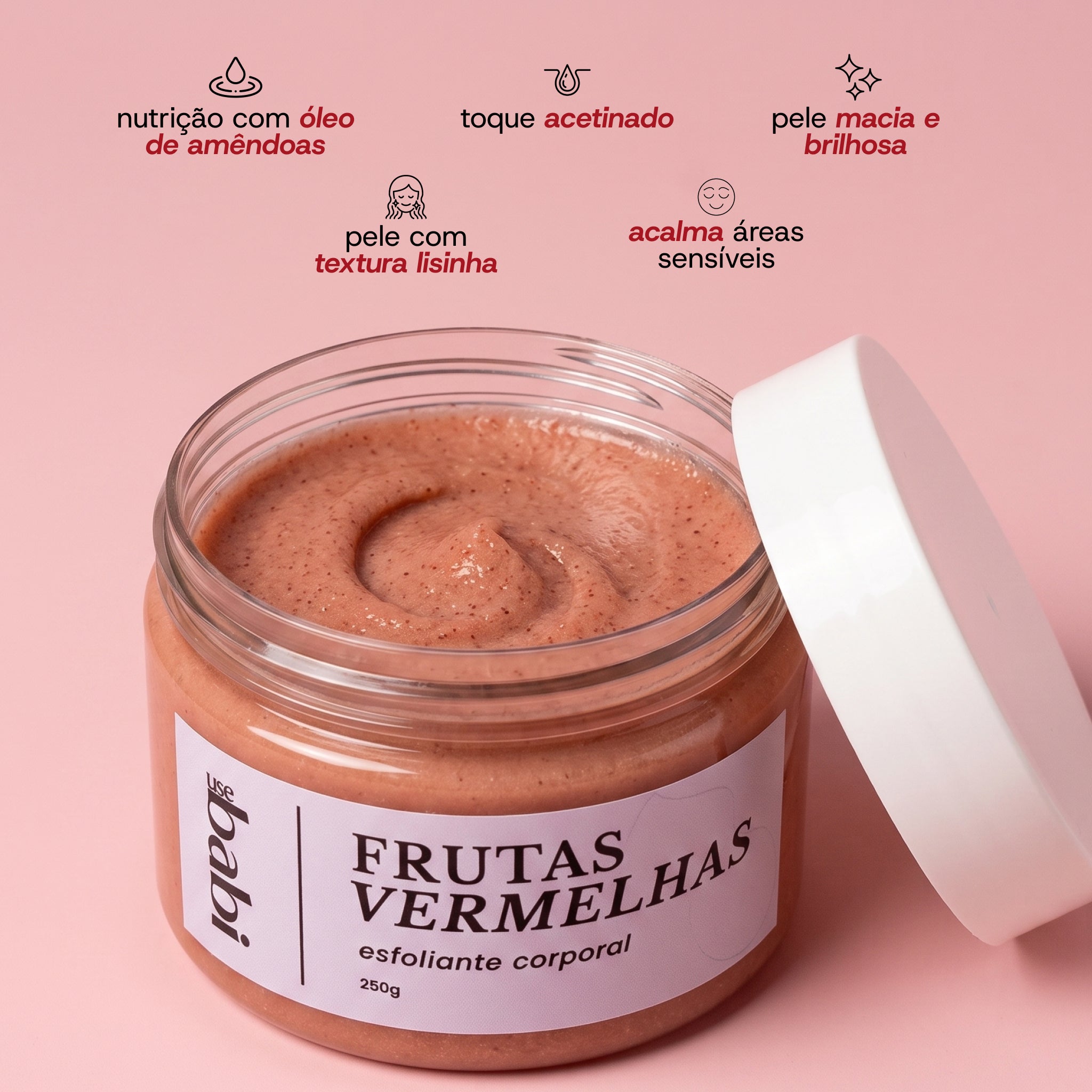 esfoliante frutas vermelhas