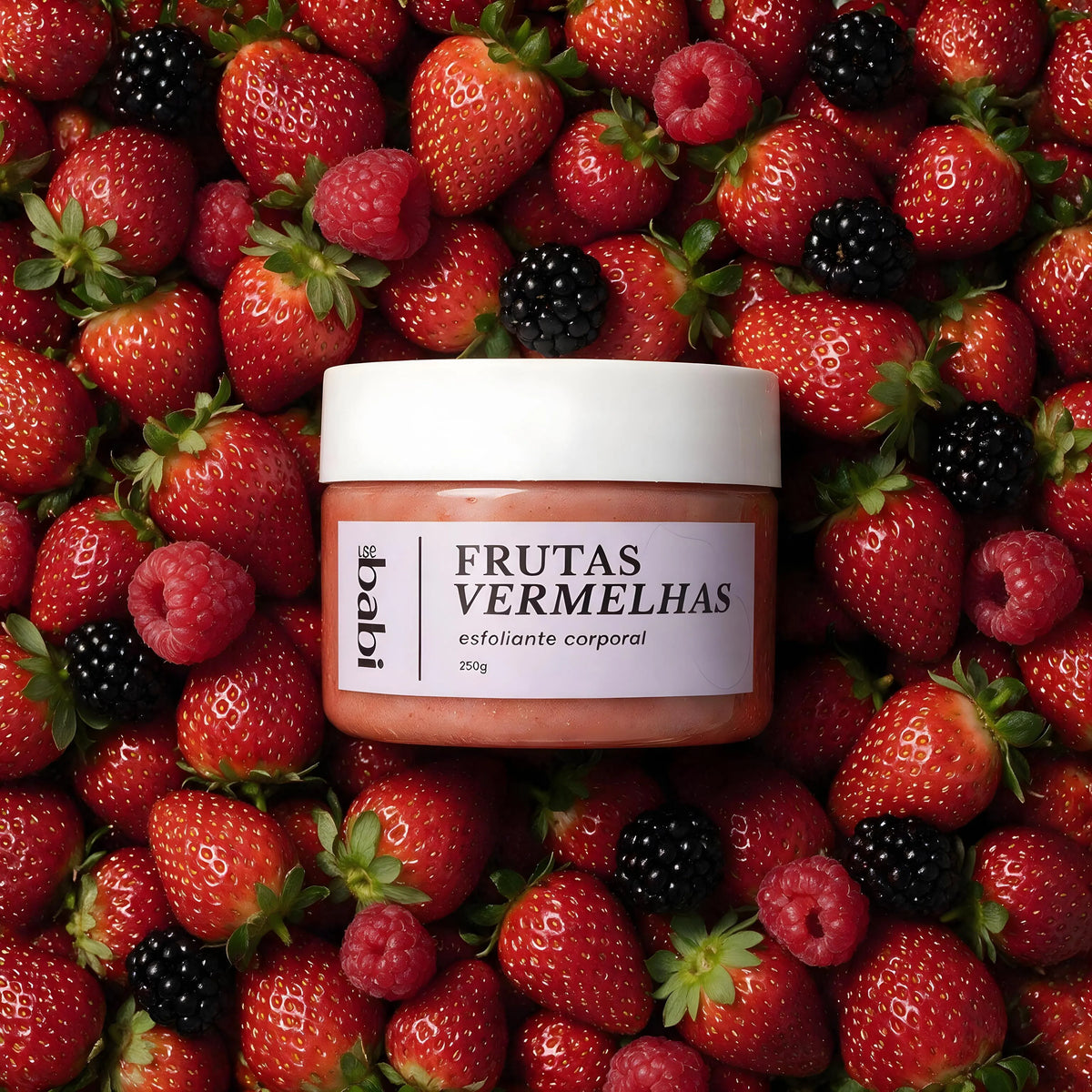 esfoliante corporal frutas vermelhas